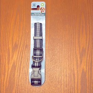 GKC dog collar with adjustable length. Navy blue, white Size M. NWT